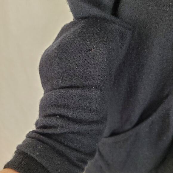 Zimmerman black cashmere vneck hooded sweater Size 10 Luxe Designer Cozycore - Picture 6 of 6